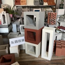 워터 중공 벽돌 장식 다공성 구멍 콘크리트 블록 그물 빨간색 투과 시멘트 동쪽 네 산업, 350x150x120mm