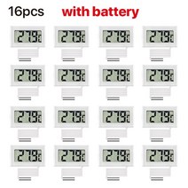 스마트 온습도계 1481624pcs 미니 lcd 디지털 온도계 습도계 실내 룸 247, 1m 철사를 가진 16pcs