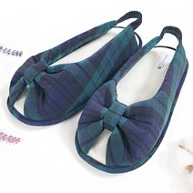 홈앨리스 덧신실내화 10종모음, 07그린체크 트임-그린-L, 1개