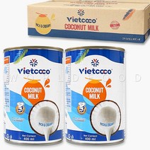 월드푸드 베트남 비엣코코 코코넛밀크 NUOC COT DUA, 400ml, 24개