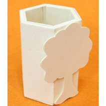 육각 나무 연필꽂이 만들기-필통 어린이집 유치원 방과후 수업 프리프리