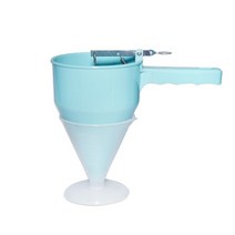 Dishwasher Safe With Stand Pancake Batter Dispenser ABS Funnel Gourmet Pourer Restaurant Cooking Tool Easy Clean For Takoyaki, 02. 파란