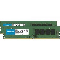 Crucial RAM 16GB 키트 2x8GB DDR4 2400MHz CL17 데스크탑 메모리 CT2K8G4DFS824A, 16GB Kit (8GBx2)_2400MHz