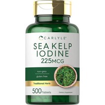 Carlyle 칼라일 요오드 225mcg 500 정 Iodine Tablets, 2개
