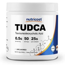 뉴트리코스트 투드카 25g 1병 1서빙 500mg 50회분 Tudca Powder [25 GMS] [Unflavored]