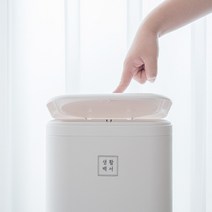 생활백서 원터치 휴지통 냄새차단 이중덮개 쓰레기통 가정용 회사용 사무실용 업소용, 원터치 휴지통+리필봉투1ea(+5500원)