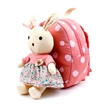 토끼 인형 탈부착 유아동 미아방지가방 아기 배낭 여아 백팩 외출 가방