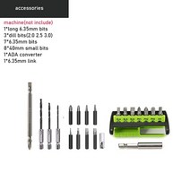 무선 전기 스크루 드라이버 미니 드릴 전동 공구 3.6v 1800mah 리튬 배터리 슈퍼 토크 충전식 수동 LED 라, 05 PTS-028-Accessories3