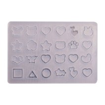작은 컬러 스트립 Quicksand Resin Casting Mold Resin Art Mold 결정 실리콘 몰드 에폭시 수지 키 체인 펜던트 곰팡이, L