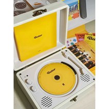 고품질 cd 플레이어 블루투스 스피커 음악 디스크 앨범 집들이 인테리어 선물 소품, 블랙 배터리 수명 4-6시간
