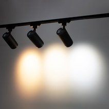 확산각조절 COB LED 레일조명 10w 15w 25w 30w 35w 레일등 트랙 까페 미술관 갤러리조명, COB 스포트 레일조명 15w, 블랙바디- 전구색