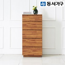 동서가구 라떼 600 5단 서랍장 DF918461, 멀바우화이트