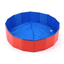 강아지 수영장 풀 Foldable 애완 동물 목욕 수영 욕조 Collapsible Bathing Pool for Dogs Cats Kids, 1.orange - 60X20cm