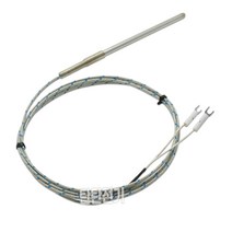 TC-R 타입 K 열전대 보호관 6.4파이 100mm 리드선 2m 온도센서 CA 센서 리드형 K타입 써머커플