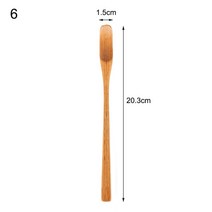 다기 세트 180x10x10mm 나무 차 잎 말차 스틱 스푼 도구 검은 주방 향신료 가제트 조리기구, 03 6