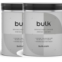 영국 벌크서플먼트 Bulk BCAA 분지쇄 아미노산 BCAA 1000mg 100정, 2팩