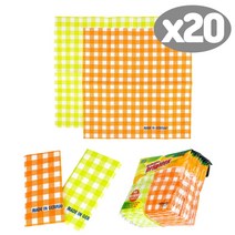 흡수력 좋은 독일행주 20p 고급형 체크패턴행주 테이블매트 겸용, 단품, 단품