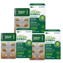 코오롱제약 기억력 혈행엔 징코플러스 500mg x 30정 3박스, 500mg x 30정, 3개, 3개