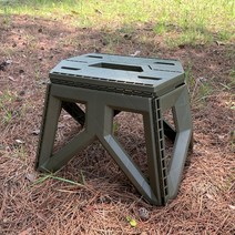 폴딩 스툴 체어 접이식 캠핑 보조 의자, 올리브카키