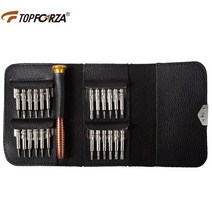 안경 수리키트 나사 코받침 미니 공구topforza 정밀 드라이버 세트 25 in1 자기 필립스 torx 팁 전화 도구 수리 키트 컴퓨터 수리 멀티 도구, SD-7508