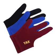 야크 당구장갑(왼손용) 10개 오른손착용 당구큐대, 파랑색