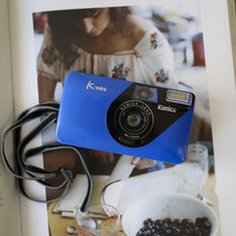 빈티지 레트로 엔틱 카페 인테리어 소품 아날로그 필름카메라 코니카 Konica K-mini(Blue/2002554)