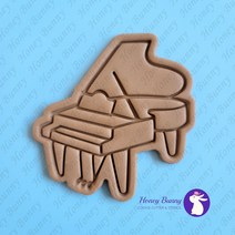 피아노 쿠키커터(1) / 악기 쿠키커터 / 음악 쿠키커터 /홈베이킹 / 아이싱쿠키 만들기 / 쿠키만들기 / 허니버니 쿠키커터, (C) 9.8 x 10.1 cm