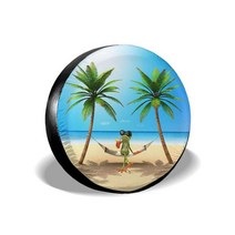 자동차 덮개 커버 RV 모터홈 보트 트레일러 캠핑카 밴 suv용 휠 비치 스페어 타이어 커버, 10 브라운_03 16in