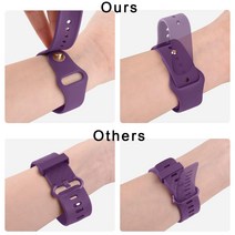 VANCLE Fitbit Versa 2 밴드와 호환되는 실리콘 밴드 정품보장, Purple