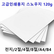 남도피앤피 스노우지 120g A4 B4 2절 4절 전단지 홍보물 카달로그 인쇄용지 레이저프린터, B5 360매, 1개