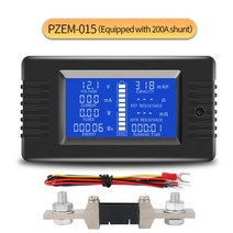 측정 측량도구 캘리퍼 노기스 디지털 DC 0-200V 300A 전압계 전류계 자동차 배터리 테스터 용량 저항 측정, 05 PZEM015 200A Shunt
