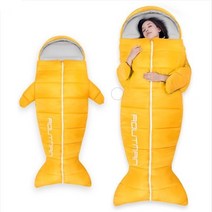 민정상점 가성비 어린이 경량 상어 침낭겨울 침낭, 짙은파란색/1kg, 1개