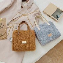 생활용품 최저가가방 네트백뜨기 네트백 네트 공예 망스티치 토트백 뜨기 코바늘 diy 양털 가방뜨기, 5양털토트백-블랙