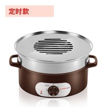 대나나무찜기 떡찜기 세이로무시 스테인레스 스틸 분말 찐 고기 작은 찜기 나무 다기능 찜, 28cm 타이밍 전기 찜기