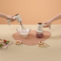 무선 미니 만능 마늘 야채 당근 고기 다지기 휘핑기, 아이보리