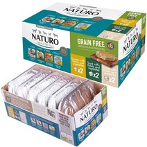 내추로 그레인프리 강아지 주식캔 습식사료, 6개, 400g, 치킨&칠면조&오리 버라이어티