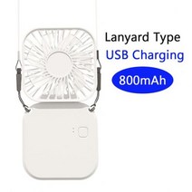 휴대용 목 선풍기 에어 컨디셔닝 쿨러, 없음, White