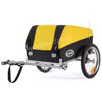 자전거 트레일러 웨건 야외 캠핑 바이크 접이식 반려견 수레 연결 카트 트레일게이터, C. 옐로우, 1개