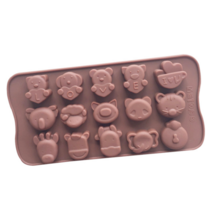 [드그라쎄]실리콘몰드 - love 동물 캐릭터 몰드 [15구]