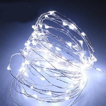 1M 구리 와이어 LED 스트링 라이트 휴일 조명 패어리 화환 크리스마스 웨딩 파티 장식, 05 WHITE_02 10M