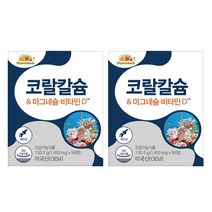 비타민뱅크 코랄칼슘 마그네슘 비타민D 90정 x2개, 상세설명 참조, 없음