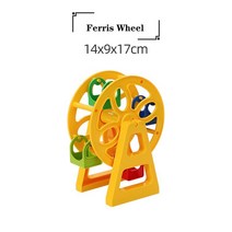 나무 기차 트랙 확장 액세서리 철도 장난감 장면 브리오 용 주유소, [15] Ferris wheel