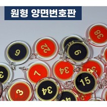 10P 다용도 양면 번호판 1~100 사물함 원형번호판 목욕탕번호 사물함번호 숫자판 숫자안내판 번호스티커 라커번호 테이블번호 원형숫자판, 검정 21~30