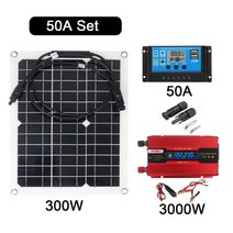 태양광인버터3kw 주택용 700w 500w 220 보조배터리 300w 태양광 발전 시스템 v3000w 인버터 키트 400w 태양 전지 패널 배터리 충전기 완전한 컨트롤러 홈, 50세트