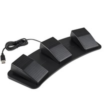 게임컨트롤러 발판 리니지 페달 컨트롤 키덜트 호환 풋스위치 USB, 기본, 1개, 3 블랙