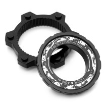 (호환) 센터 잠금 어댑터 자전거 센터 록 어댑터 6 볼트 로터 어댑터 MTB 자전거 피팅 어댑터 디스크 브레이크 부스트 허브 스페이서, [1] Black