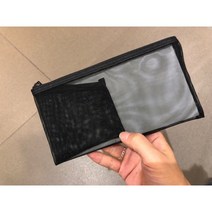 무인양품 필통 포켓 파우치, 무인양품포켓케이스L블랙