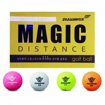 다이아윙스 골프공 장타 비거리전용 M2M3M5 골프공 12구, 색상선택 : M3 컬러혼합12구