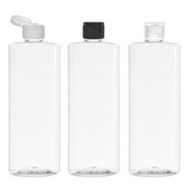 원터치캡용기 120ml 150ml 200ml 250ml 300ml 500ml 똑딱이용기 어매니티공병, 500ml각투명용기 투명캡