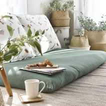 윈드플라워 순면 대쿠션대방석 솜포함 세트 좌식소파 의자, 01.솜별매